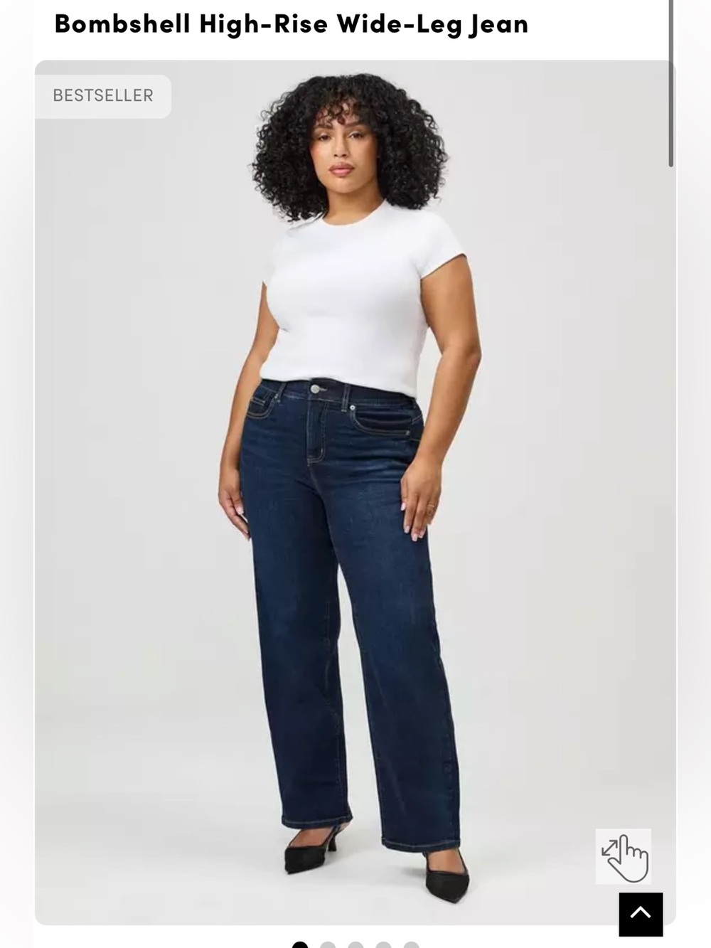 Torrid Size 22R Dark Blue High-Rise Bombshell Wide-Leg Jeans